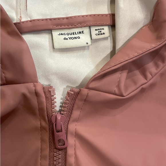 Pink Jacqueline de Yong Rain Jacket size small - Picture 4 of 7